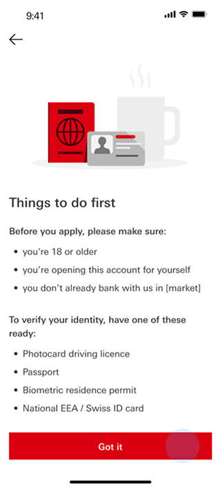 HSBC onboarding — Prep